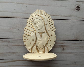 Virgen de Guadalupe Wedding Cake Topper Decoration Candle Holder Birthday
