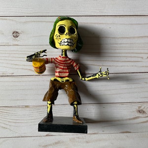 Día de Muertos Día de los Muertos El Chavo del Ocho Papel Escultura Papel Mache Decoración