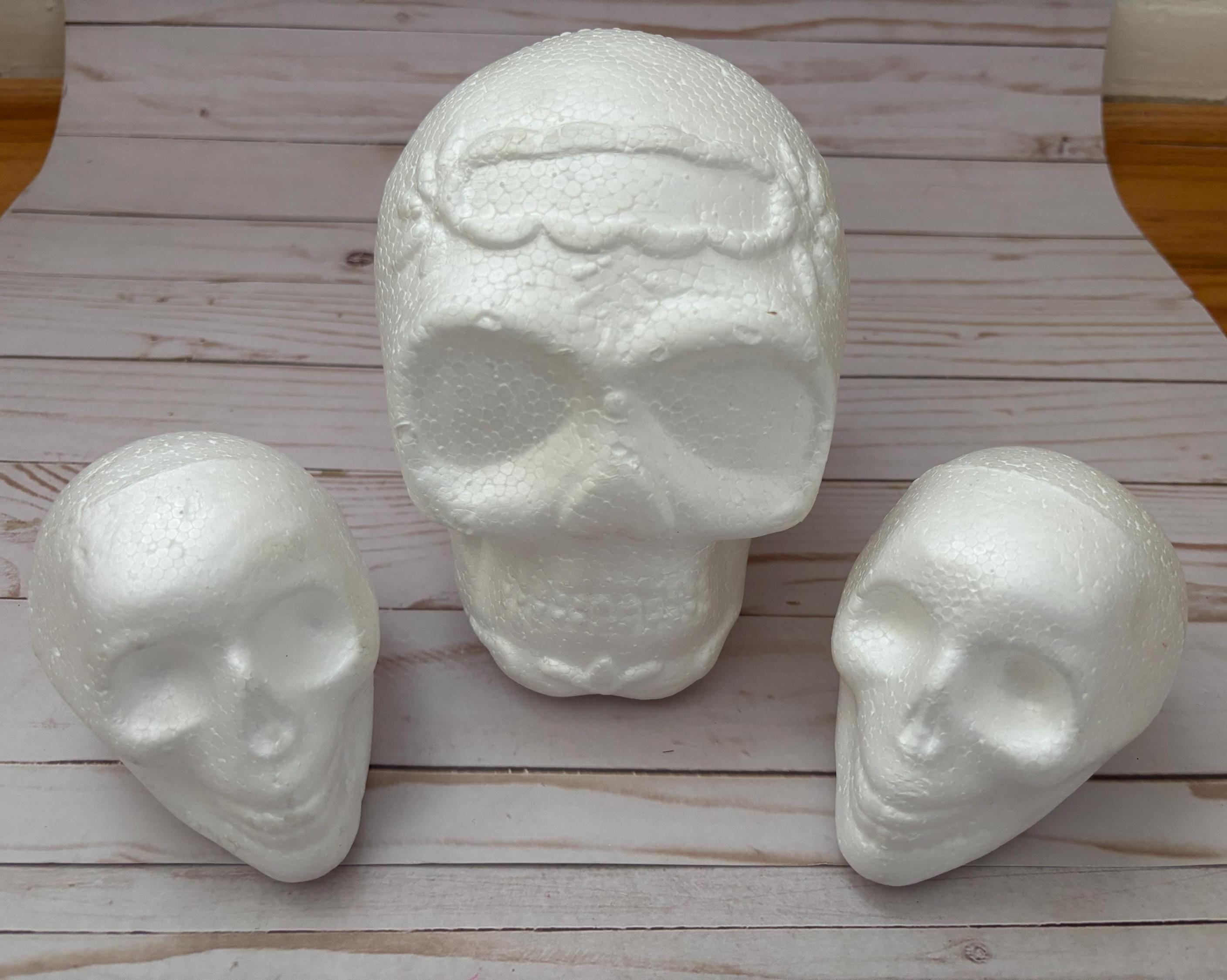Styrofoam Skull Sugar Skull Blanks – Calaveras De Unicel Para Día