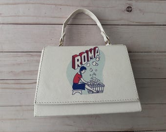 Roma Mexican Candy Clutch Purse | Vintage Mexican Soap Bag | Retro Roma Design | Mexican Gift | Small Handbag | Unique Gift I Shoulder Bag