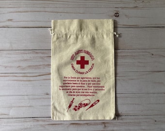 La Cruda Wedding Favor Bag, Spanish Hangover Kit, Mexico Adios Hangover Bag, Bachelorette Emergency Bag, Hangover Kit Gift Bags