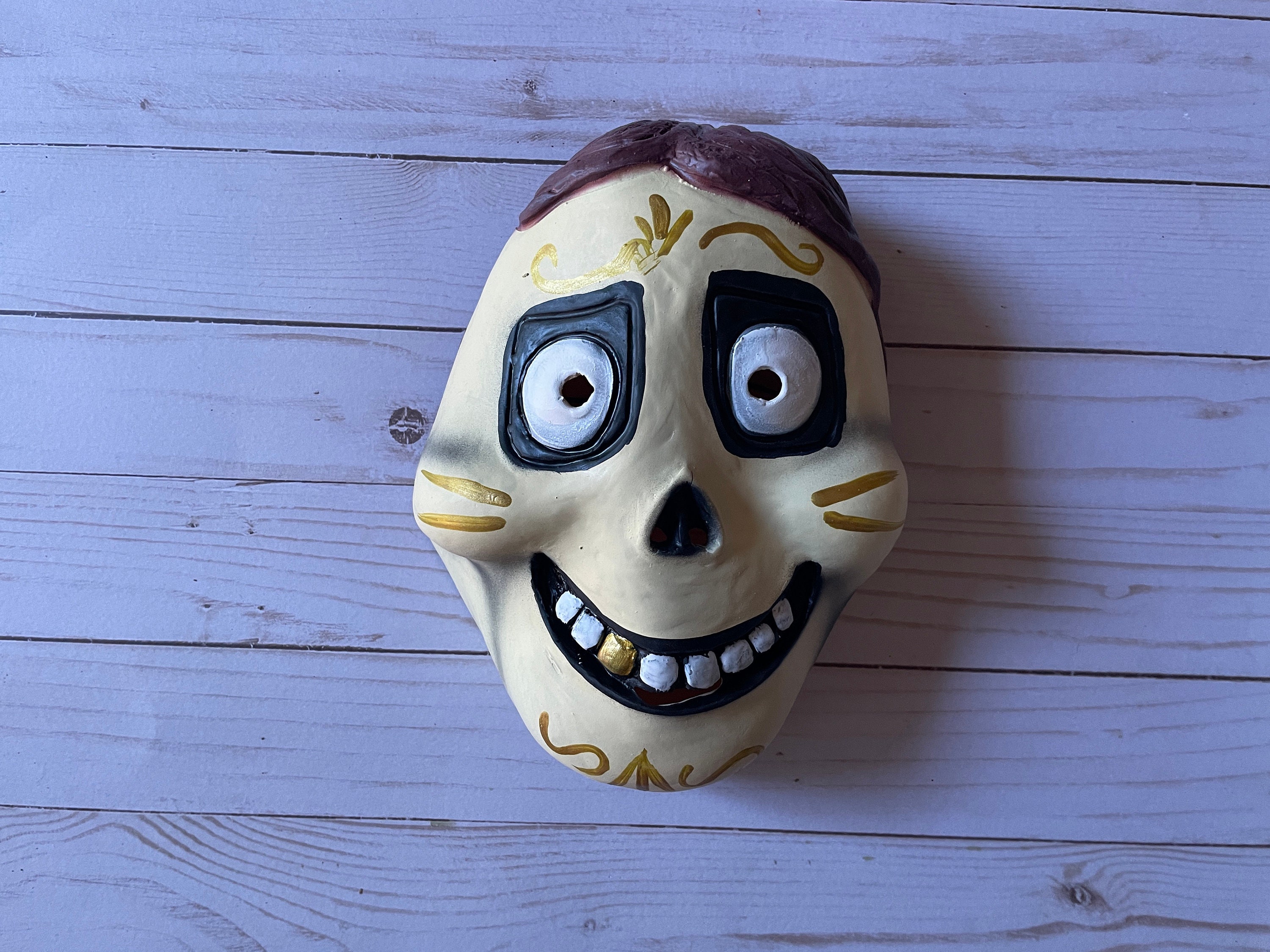 Coco Inspired Disney Halloween Costume Mask Latex Dia de Muertos Day Character of the Dead