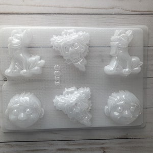 Day of the Dead Sugar Coco Plastic Chocolate Plaster Gelatin Mold Baking Supplies