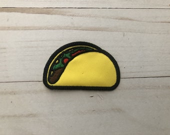 Mexican Taco Embroidered Sew On Patch