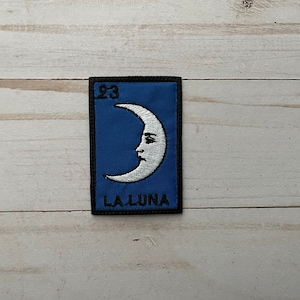 La Luna The Moon Loteria Mexican Bingo Embroidered Patch Sew On