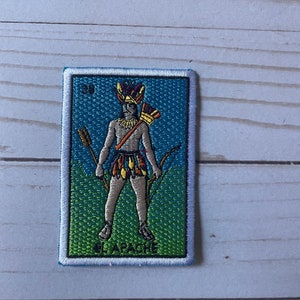 El Apache Loteria Embroidered Patch Iron On