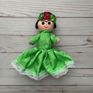 Frida Rag Doll Mexico Art Kahlo  Rag Doll Amealco Lele Muñeca