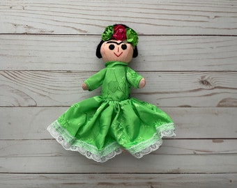 Frida-lappenpop Mexico-kunst Kahlo-lappenpop Amealco Lele Muñeca