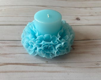 Oaxacan Floral Cirio Candle – Handcrafted Wax Art – Mexican Folk Candle Decor