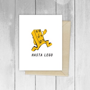 Spanish Greeting Cards Hasta Lego Funny Humor Card