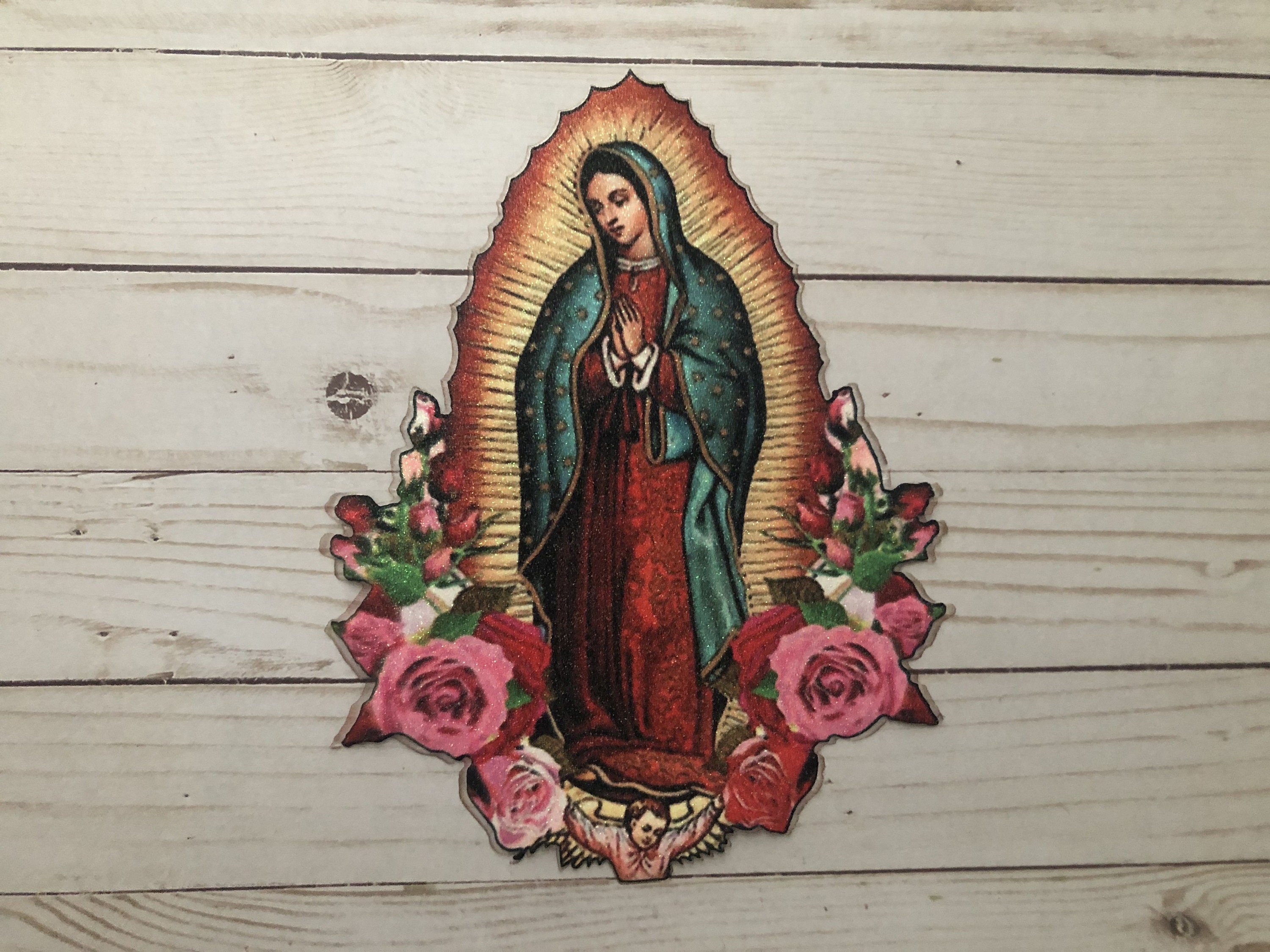 Riley Blake Designs Eleanor Guadalupe Virgin Mary C11712-BLACK Cotton Fabric  BTY