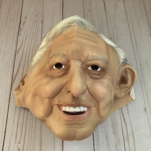 Manuel Lopez Obrador Mexican President Halloween Costume Mask Character