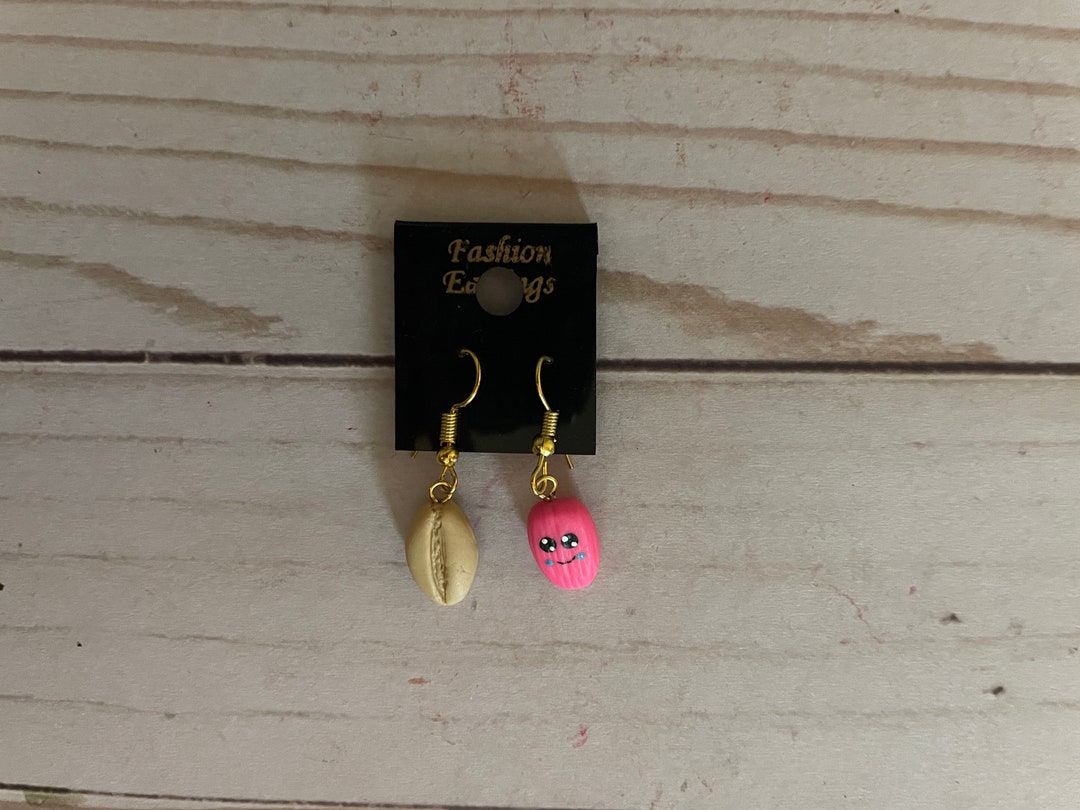 Mexican Items Tamal and Bolillo Torta Guajolota Earrings, Tamal