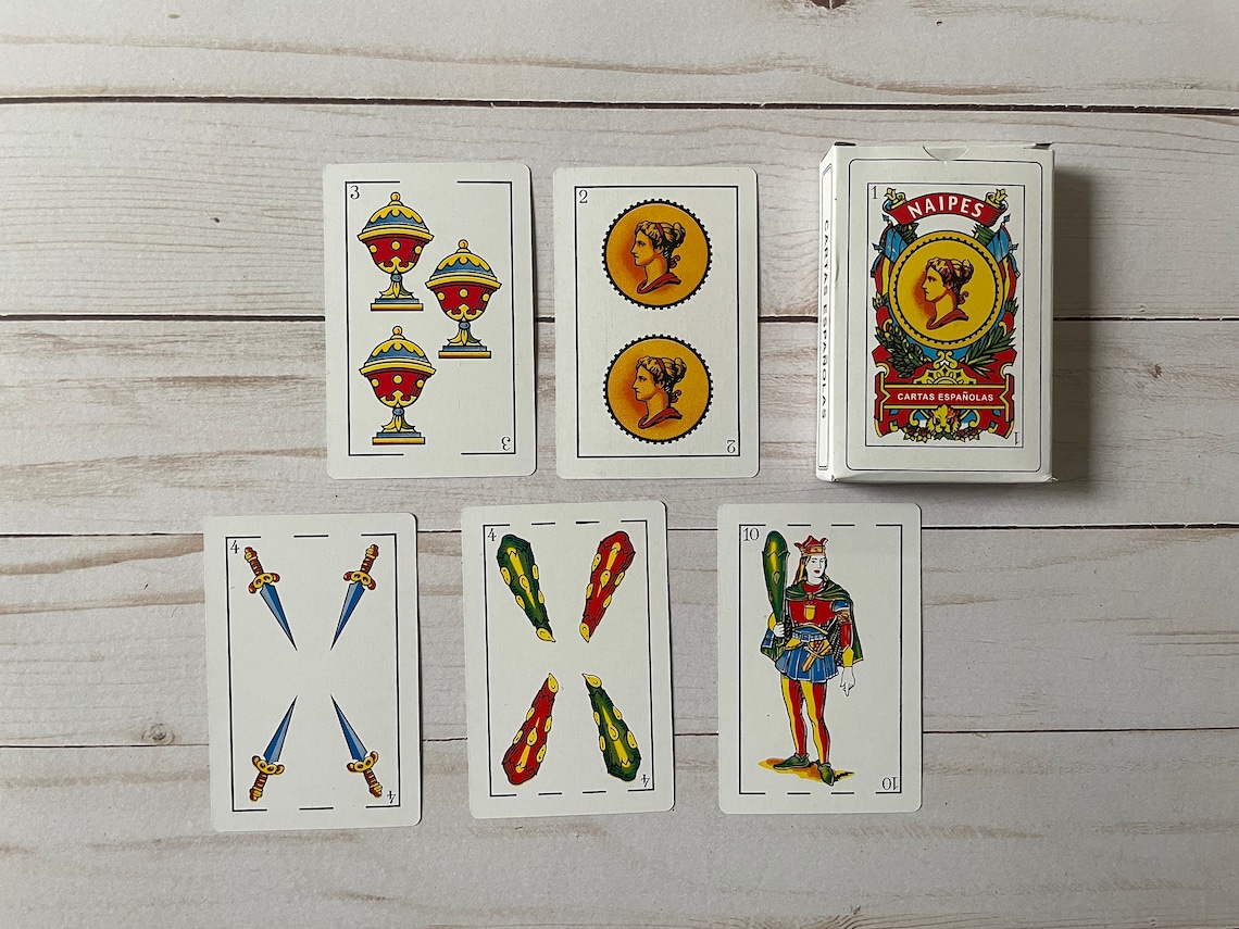 Naipes Mexican Spanish Baraja Playing Cards Deck Etsy