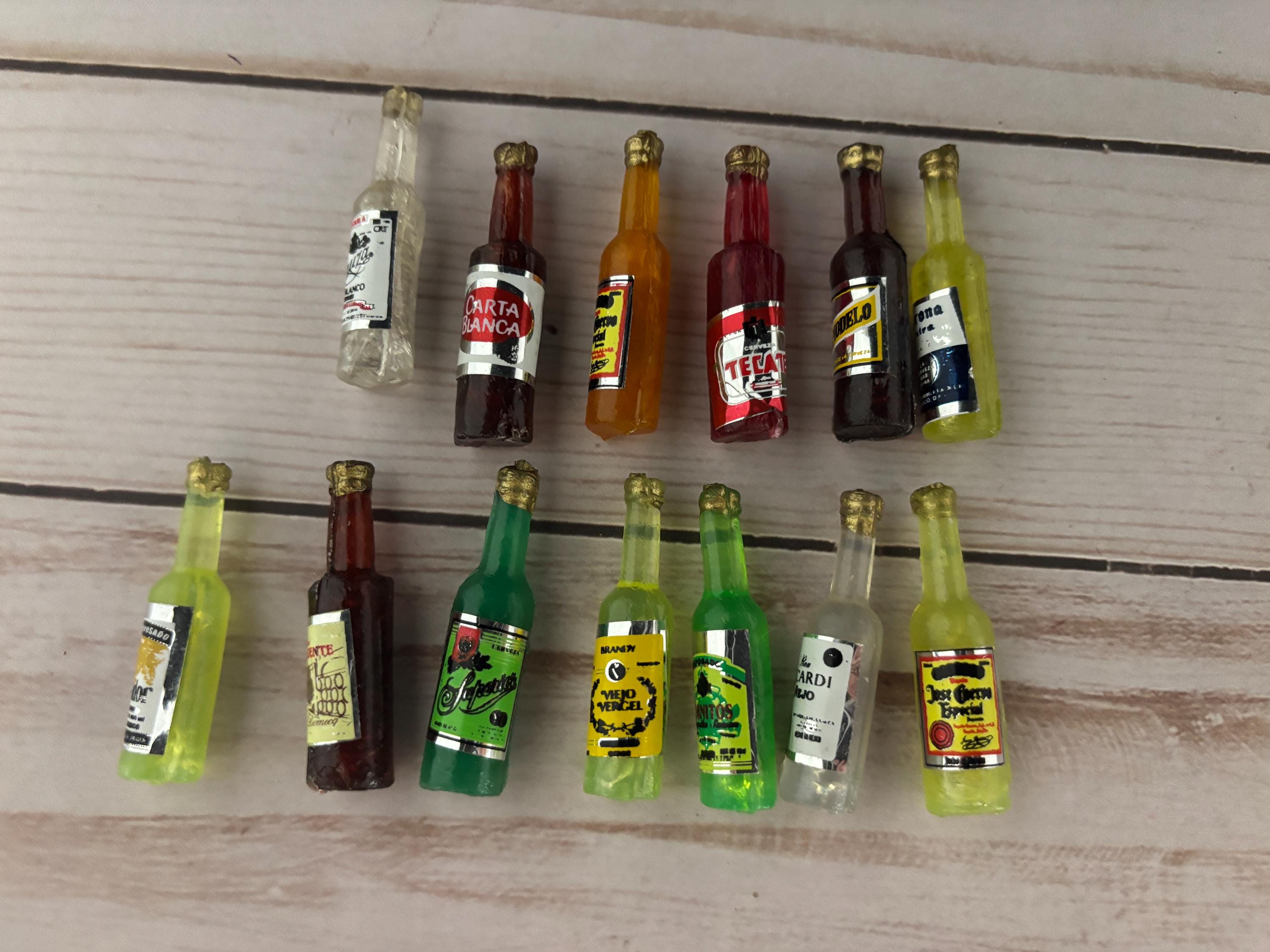 Mini Mexican Hand Made Minis for Altar Dia de los Muertos Day of the Dead Items Miniatures Doll House Items Veladoras Beer Tequila