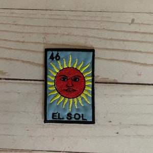 El Sol Loteria Embroidered Patch Sew On