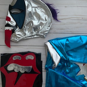Psycho Clown Complete Full Costume  Kids, Luchador Costume, Mexican Wrestler Mask