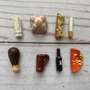 Mini figurines mexicaines faites à la main pour autel Dia de los Muertos Articles du jour des morts Miniatures Articles de maison de poupée
