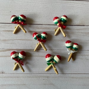 Mini Mexican Maraca Party Favor Set of 6