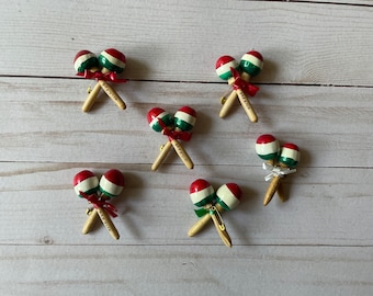 Mini Fête Maraca Mexicaine Favor Set de 6