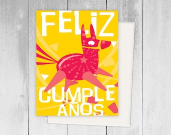 Spanish Greeting Cards Birthday Cumpleaños Bilingual Tarjeta de Cumple