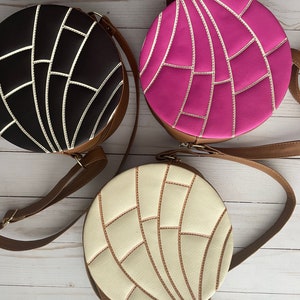 Bolsa Cross Body Concha Pão Mexicano Doce Mexicano Pão Doce Mexicano México