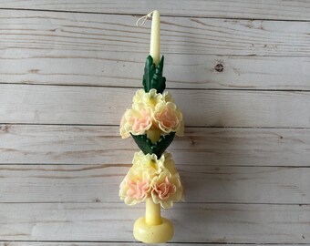 Großer Tag der Toten Ringelblumenwein Mehrfarbenmexikanische Handwerkerkerze Vela
