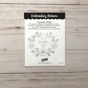 Mexican Embroidery Pattern Canvas DIY