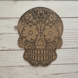 Day of the Dead Sugar Skulls Wooden Craft Catrin Party Decor Dia de Muertos Calavera