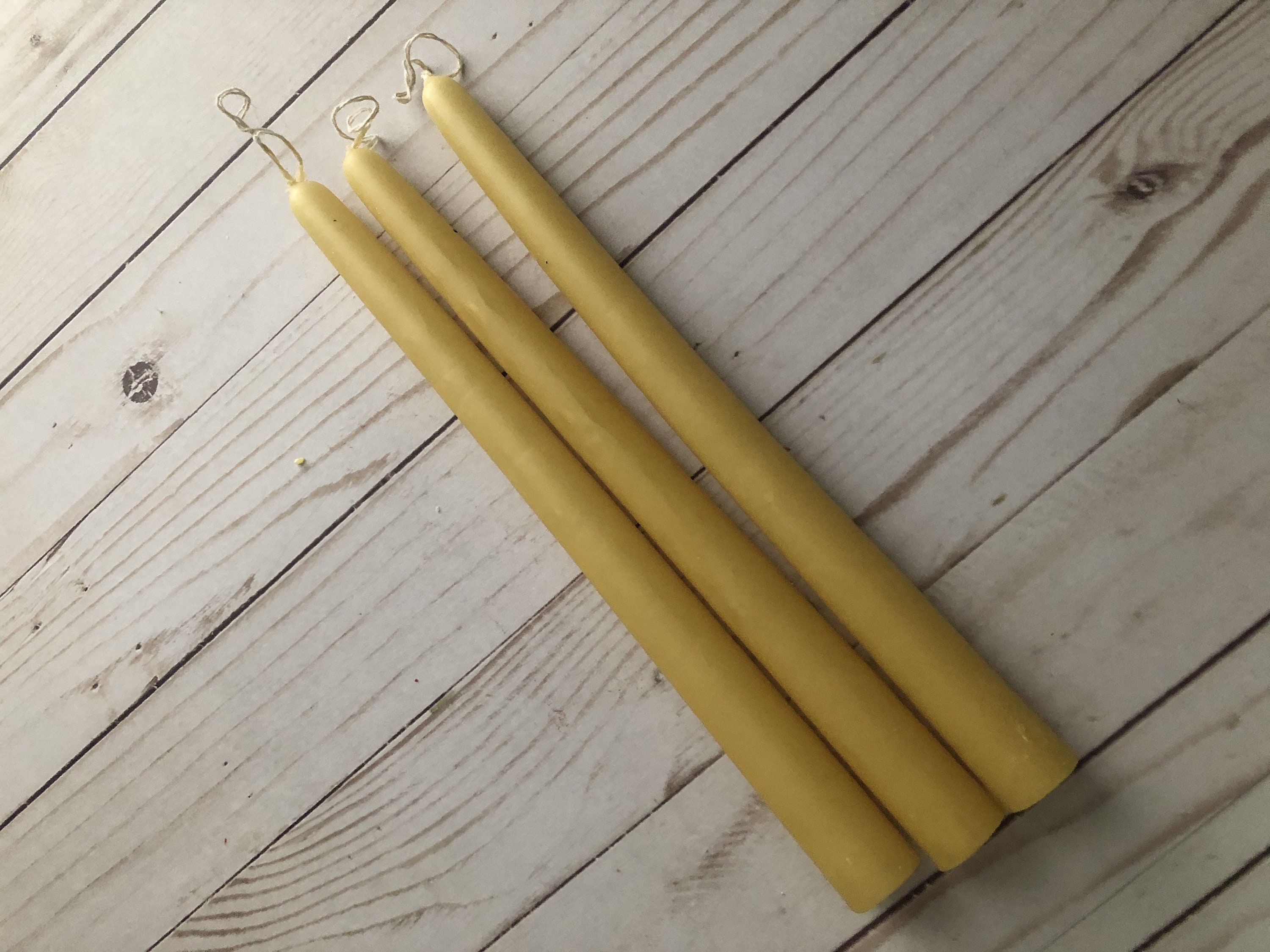 Vintage Ivory Mexican Taper Candle Hand Dipped Etsy