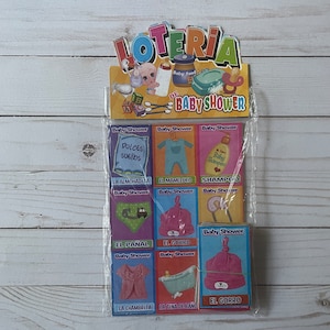 Baby Shower Spanish Bingo Loteria Juego de mesa con cartas