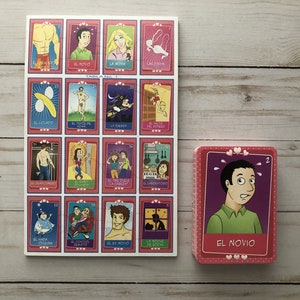 Bachelorette Espagnol Bingo Loteria Jeu de société avec cartes