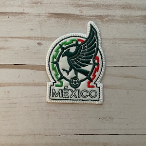 Carte de football mexicain Mexique drapeau Aguila coudre sur Patch Mexicana