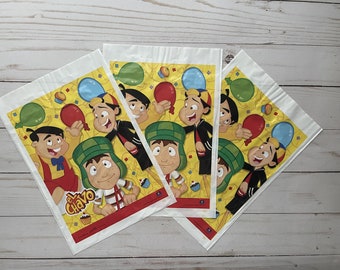 Bolsas de fiesta de El Chavo del Ocho Bolsas de regalos de cumpleaños de Chespirito
