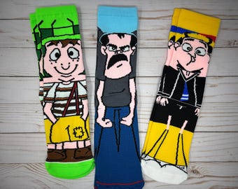 Calcetines Mexicanos El Chavo Don Ramon Quico Calcetas