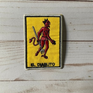 El Diablo  Loteria Embroidered Patch Iron On