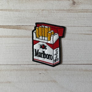 Parche para coser de cigarrillos mexicanos vintage, inspirado en chaqueta de motocicleta, bolso.