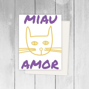 Spanish Greeting Cards Love Amor  Bilingual Tarjeta de Ocasion Besos Kisses