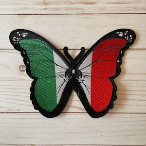 Mexican Map Colors Power Butterfly Latino Mexa Mexico Flag Badge Iron On Patch