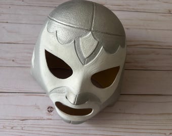 El Santo Enmascarado de Plata Mask Luchador Costume  Mexican Wrestler Mask