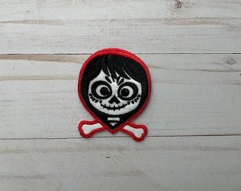 Haftowana naszywka Disney Coco Miguel Mexico Calavera