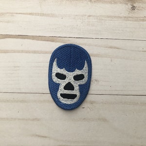 Mexican Luchador Patch Blue Demon Lucha Libre Wrestling