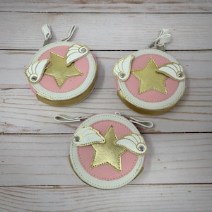 Carteira Sailor Moon Bolsa Círculo Asas e Estrelas Mulheres Moda Clutch Bolsa PU Couro Cartão Moeda Bolsa