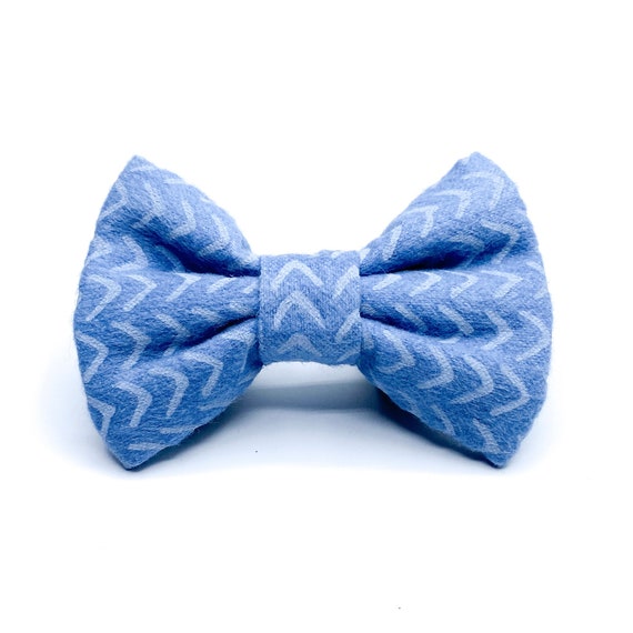 Cassiopee Noeud Papillon Bleu Et Blanc Pour Animaux Chat Etsy
