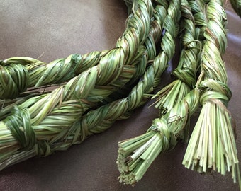 Homegrown sweetgrass braid - single braid