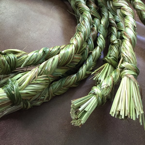 Homegrown sweetgrass braid - single braid