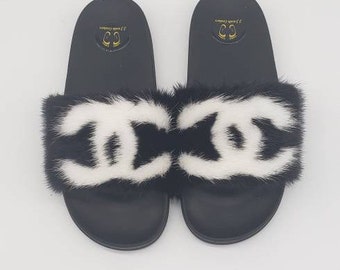 coco chanel jelly slides