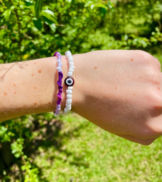 Evil Eye Bracelet Set,protection Bracelet, Happiness Bracelet, Courage  Bracelet, Stretch Bracelet, String,good Luck,friendship Bracelet,gift -   Finland