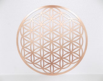 Flower of Life Solid Copper Wall Hanging