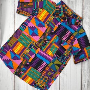 African print Men’s dress shirt